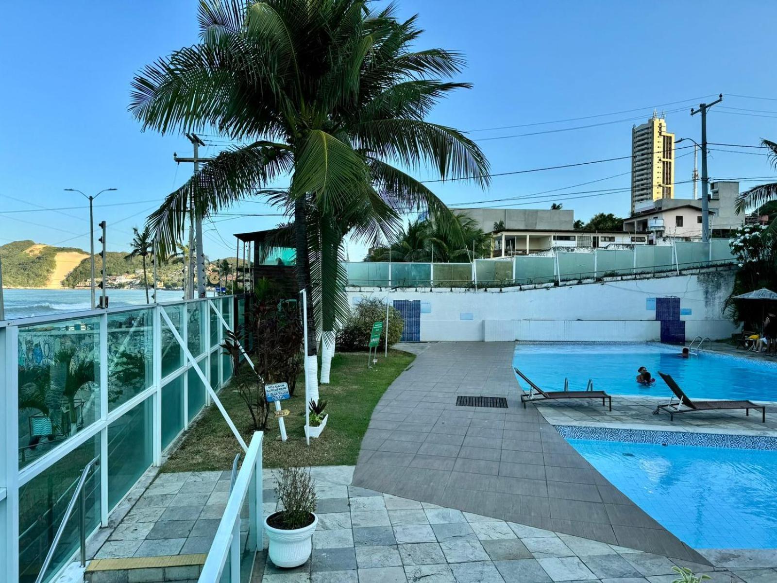 Edy Hospedagens Beira-Mar Flat 310 Com Vista Para O Morro Do Careca, Piscina E Localizacao Privilegiada ナタール エクステリア 写真